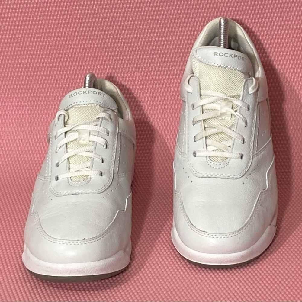 ROCKPORT Women's Pro Walker White Lace Up Casual Leather Walking Shoes Size 10 - Picture 3 of 10